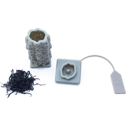 Silicone Tea Infuser Skull Tea Strainer Spice Diffuser Reusable Filter Tool Equipment for Water Coffee Tea Accessories 40P