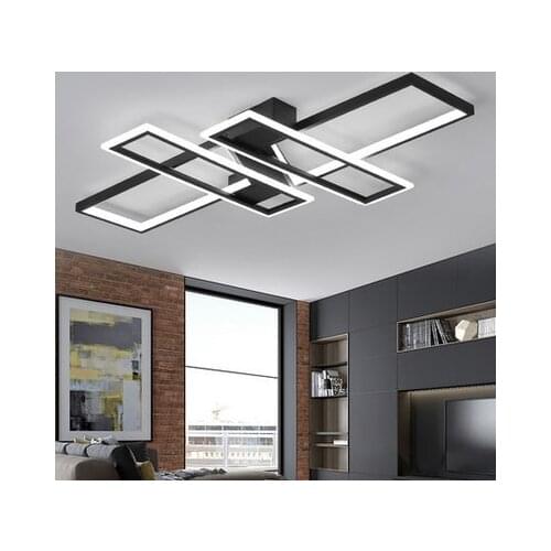 Led living room ceiling lamp simple modern rectangular bedroom lamp living room lamp personality dining room household lamps