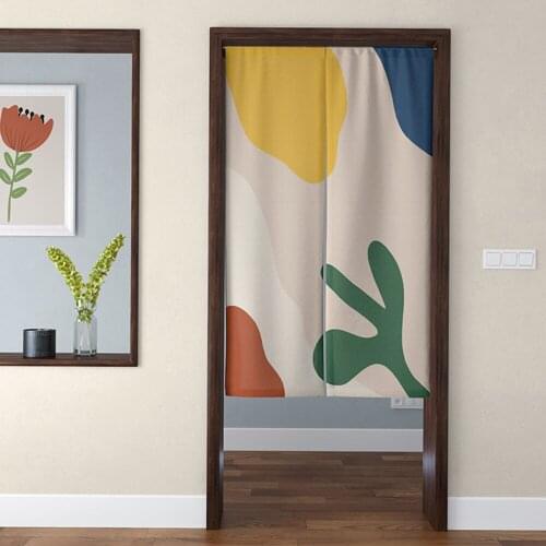 Polyester Curtain Shades Morandi Kitchen Half Cloth Home Decoration Thick Ins Nordic Style Cotton And Linen Small Fresh Curtains