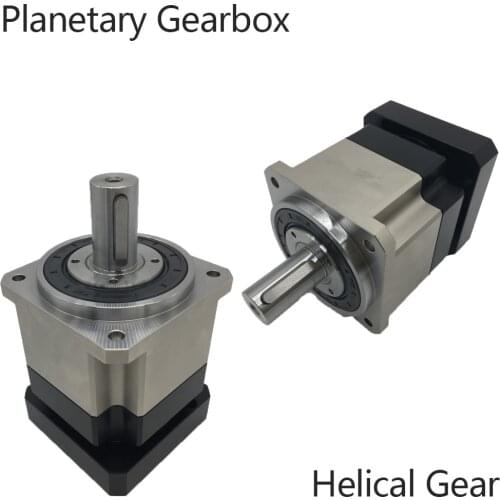 20:1 Helical Gear Planetary Ratio 20 Reducer Gearbox 19mm for NEMA34 90mm 750W 1KW AC Servo Motor Robot