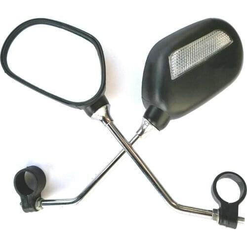 1 Pair Cycling Mirror Bicycle Rearview Mirror Mountain Bike Riding Mirror Outdoor Sports Bicycle Plane Safety Rearview Mirror