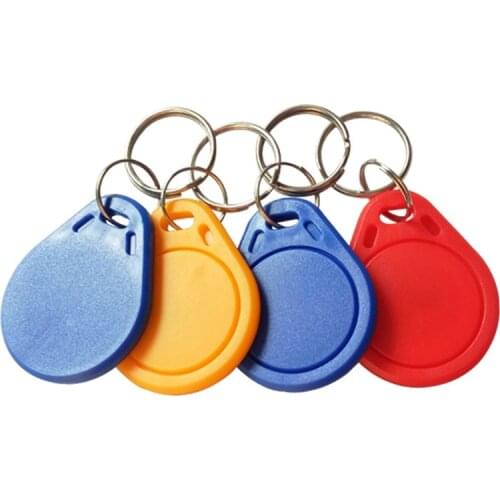 10Pcs/Lot 13.56MHz S50 Chip ABS Waterproof IC/ID Access Control Token Tags Keyfobs, Attendance Management RFID Keychain Card