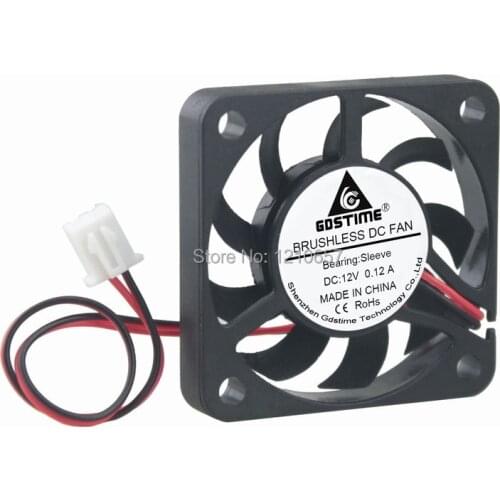 10Pieces LOT Gdstime 4cm 40x7mm 4007 DC 12V 2Pin 40mm Air Axial Cooling Fan
