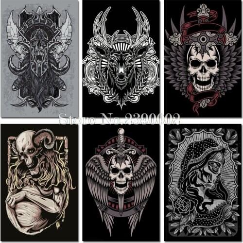 DIY Diamond Embroidery Cartoon Art Skeleton Sexy Girl 5D Diamond Painting Cross Stitch Mosaic Full Square Rhinestone Home Decor