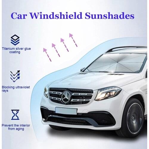 Car Sun Shade Protector Auto Front Window Sunshade Covers Car Sun Protector Interior Windshield Protection Accessories