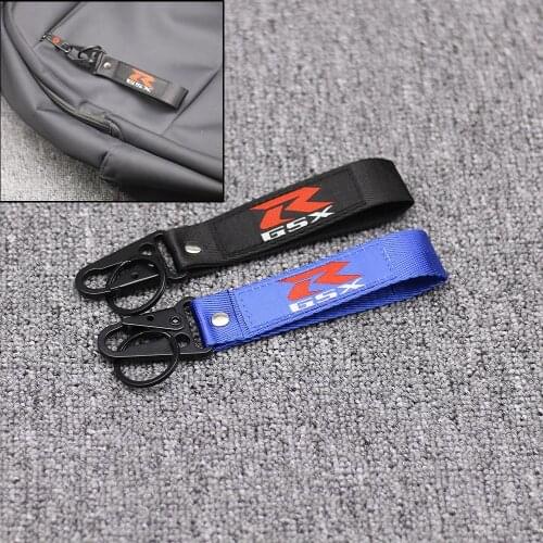 Embroidery Key Holder Chain GSX-R LOGO Collection Keychain Motorcycle Key Ring Keyring for Suzuki GSXR GSXS GSX 750 600 1000