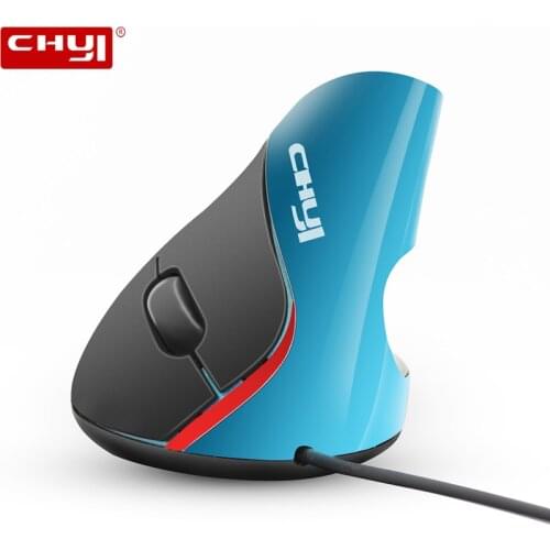 CHYI Wired Vertical Mouse 1600 DPI Ergonomic Design Right Hand Mice USB Wired Optical Gaming Mause Wrist Healing For Laptop PC