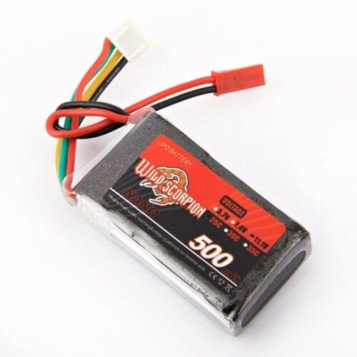 1Pcs Wild Scorpion11.1V 500MAH 25C 3s High Power lipo battery For RC Quadcopter Drone Helicopter Car Airplane