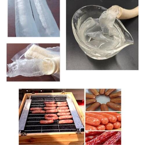 14 Meters x 18MM Sausage Packaging Tools Sausage Tube Casing for Sausage Maker Machine Hot Dog Hamburger Cooking Tools