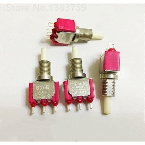 Push button switch 8168 reset switch Self reset 3 foot gold plated foot button switch