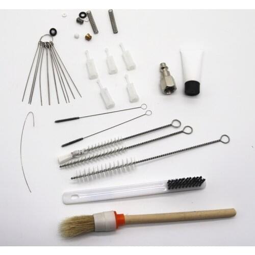 Spray Gun Cleaning Kit Airbrush Spray Cleaning Repair Tool Kit Stainless Steel Needle & Brush Set For Spray Guns Cleaning