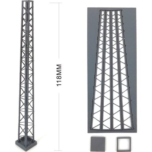 2Pcs 1:87 HO Scale Train Railway Scene Decoration Assembly Brackets Model for Sand Table
