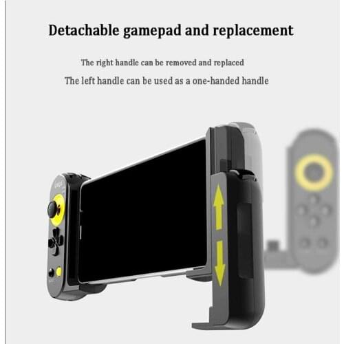 Mobile Game Controller for iPhone iPad Android Phone Tablet Telescopic Gamepad with Turbo Function for PUBG Mobile