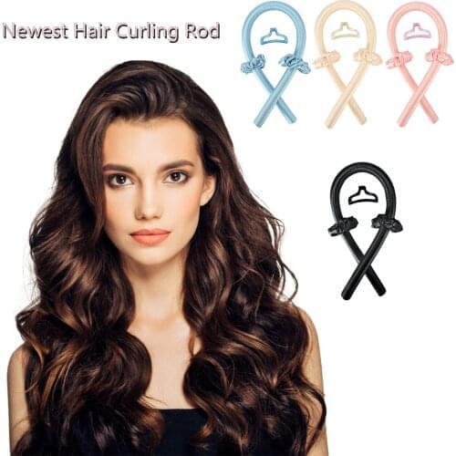 No Heat Curls Ribbon Heatless Curling Rod Headband Hair Rollers Sleeping Soft Headband Hair Curlers DIY Hair Styling Tools