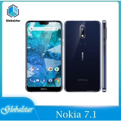 Nokia 7.1 Refurbished Original Nokia 7.1 4G WIFI GPS 12MP Camera 64GB/32GB Unlocked Android 8.1 Mobile Phone Cheap Cell phone