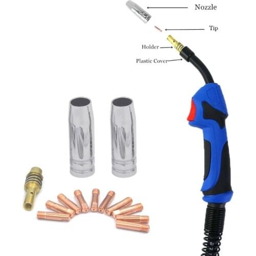 F1CD 0.6mm/0.8mm/0.9mm/1.0mm Welding Gun Accessory Kit for 15AK 14AK Welding Torch