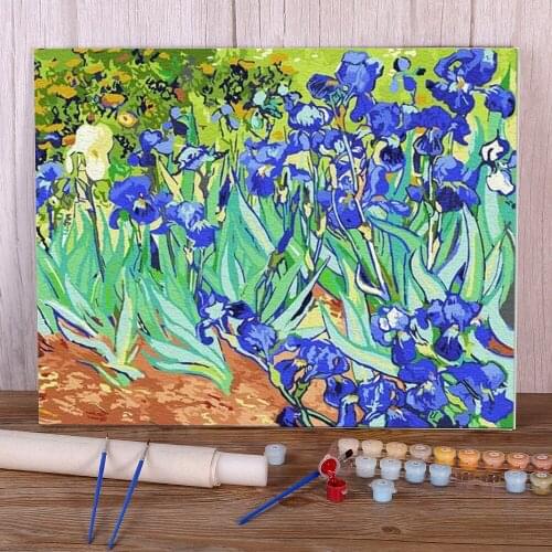 Landscape DIY Paint By Numbers Package Acrylic Paints 40*50 Canvas Pictures Paintings For Adults Art