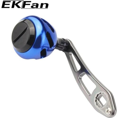 EKFan 8*5mm Hole Knob Diameter 39mm Fishing Reel Rocker Aluminum Alloy Fishing Reel Handle For Baitcasting Fishing Tackle Tool
