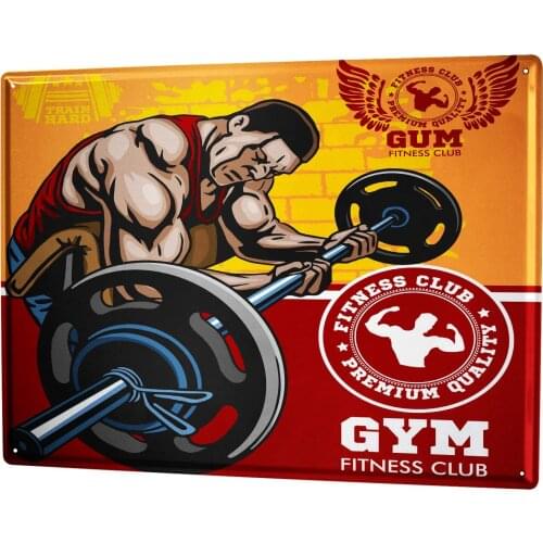 SINCE 2004 Metal Sign Fun Gym Fitness Club