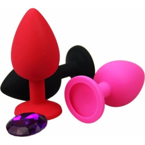 Sexy Anal Plug unisex backyard g spot Stimulating Silicone Butt Plug Booty Beads Crystal Jewelry sex Toys Lover Gift