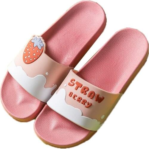Women Summer Slippers Men Sandals Beach Slides Cartoon Fruits Avocado Flip Flops Non-slip Soft Sole Women Men Lovers Shoes