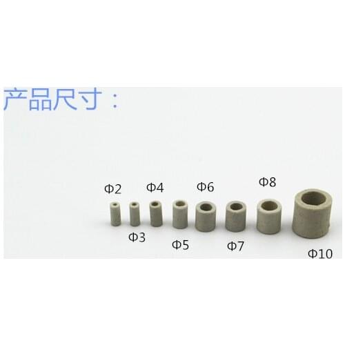 High temperature resistant porcelain tube ID12*OD18*H19/ insulating porcelain bushing for oven,electric pan,electric stove wi