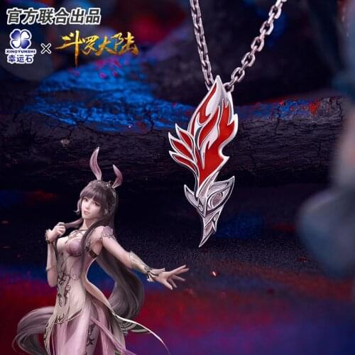 [The Land Of Warriors]Douluo Continent Anime Xiao Wu Rabbit Pendant Necklace 925 Sterling Silver Dou Luo Da Lu Gift