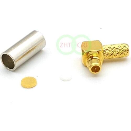 MMCX Male Right Angle Crimp RG174 RG316 LMR100 Connector New