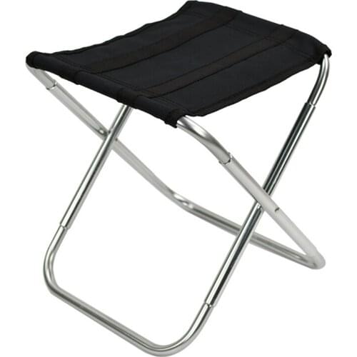 Outdoor Portable Chair Lightweight Chair Folding Picnic Seat Aluminium Alloy Ultralight Detachable Office Home Camping Fishing