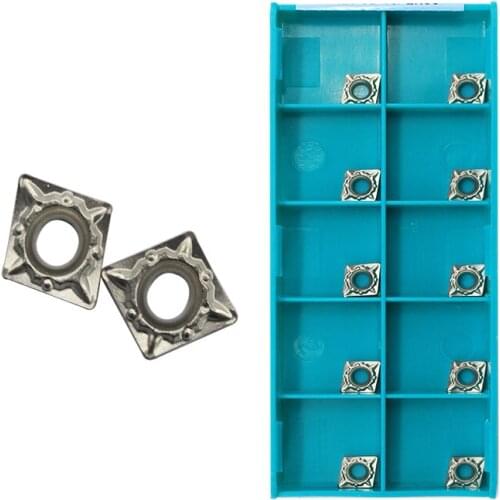 10PCS CCMT060204 FG CT3000 Internal Turning Tools Cermet Grade Carbide Insert Lathe Cutter Turning Insert