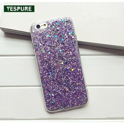 YESPURE Fancy Bling Glitter Girls Phone Bags for Iphone 7plus TPU Soft Phone Case Cover Accessories Antigravity Shock