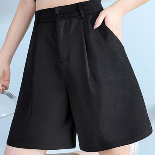 Womens pants y2k commuting High street Harajuku Womens cycling shorts Summer loose straight All-match high waist casual shorts