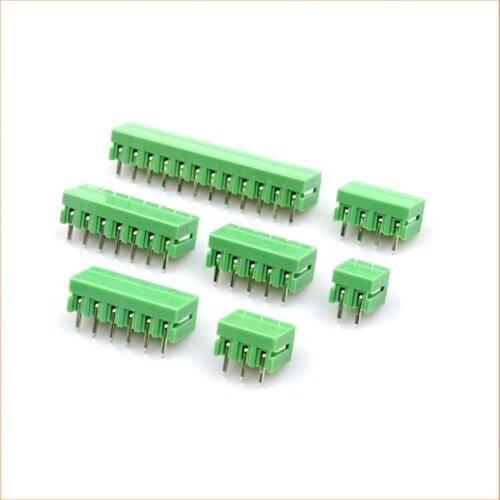 10PCS Bending Needle Seat KF2EDGR-3.81MM Spacing Connector 11P/12/13/14/15/16/18P Screw Terminal Connector