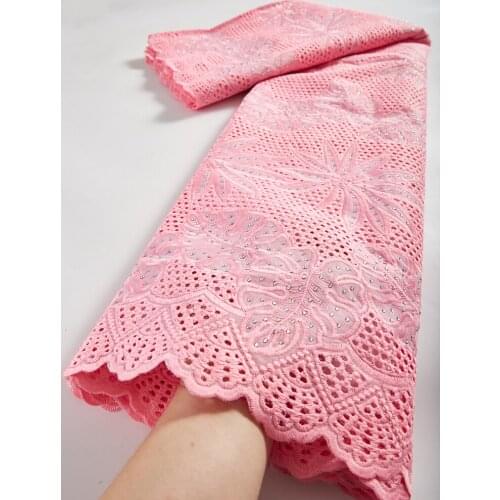 100% Cotton African Lace Fabric High Quality Swiss Voile Lace In Switzerland African Swiss Voile Lace Fabric For Wedding TY066
