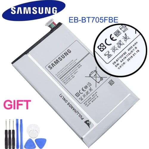 100% Original Tablet Battery EB-BT705FBE EB-BT705FBC For Samsung GALAXY Tab S 8.4 T700 T705 Replacement Battery 4900mAh