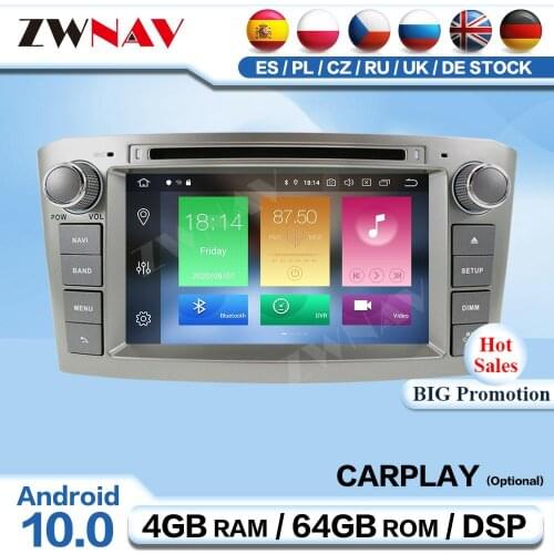 2 Din Android For Toyota Avensis 2002 2003 2004 2005 2006 2007 2008 Receiver Audio Stereo Video Player GPS Navigation Head Unit