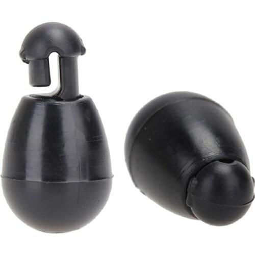 20Pcs Black Rapid Quick Change Beads Camo Fishing Change Hook length Instantly Shock Bead for Carp Fishing Method Feeder Beads