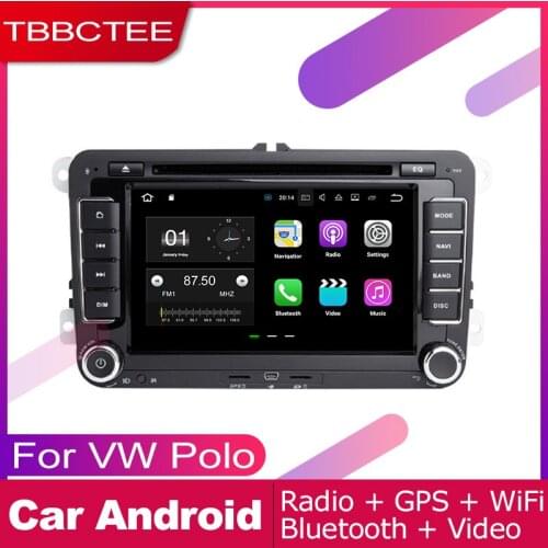 TBBCTEE 2 DIN Auto DVD Player GPS Navi Navigation For Volkswagen VW Polo MK5 2009 2010 2012 2013 Car Android System Screen