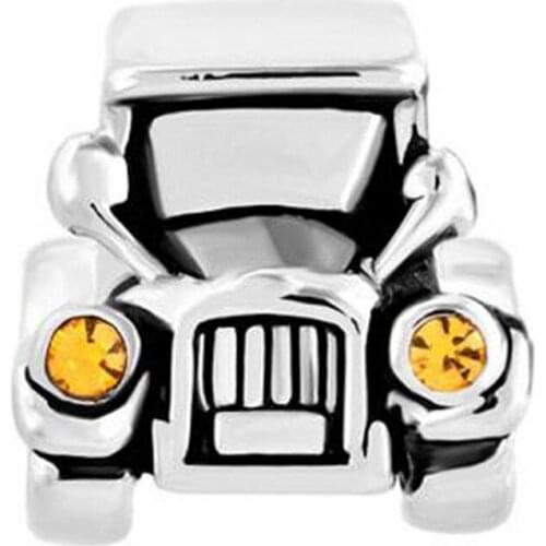 Free shipping fashion sport utility vehicle traffic charm beads fit Pandora charm bracelet women jewelry holiday gifts