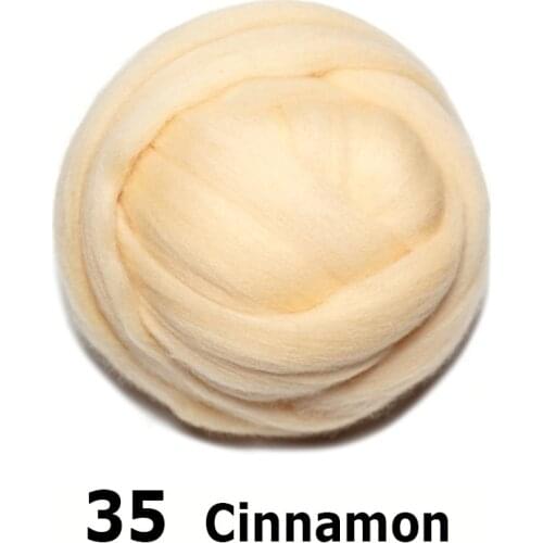Free shipping handmade Wool Felt for felting 50g Cinnamon Perfect in Needle Felt 35