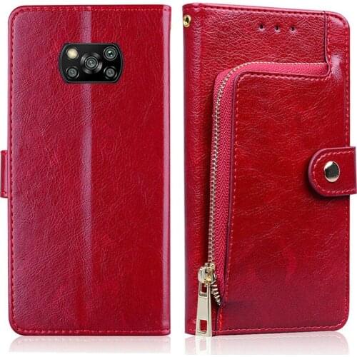 For Xiaomi Poco X3 NFC Case Luxury PU Leather Flip Case For Pocophone X3 Protective Phone Case For Poco X3 NFC Wallet Case Coque