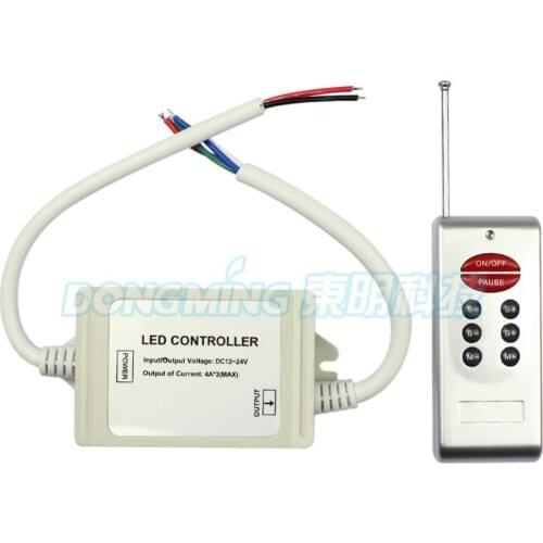 DC12-24V RGB wireless LED Controller, RF remote led controller waterproof IP67, max 4A*3, 5set/lot free shipping, rgb controller