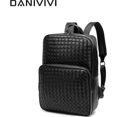 Designer Mens Backpack Luxury Travel Bag Men Woven School Backpack Laptop Purse High Quality Bagpack Large Mochila Hombre 2021
