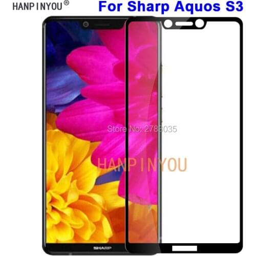 For Sharp Aquos S3 6.0" New 9H Hardness 2.5D Full Cover Toughened Tempered Glass Film Screen Protector Protect Guard