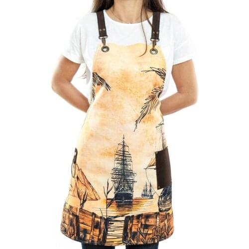 Unisex Apron Men Women Apron Bib Chef Kitchen Apron Barista Apron Bartender Coffee Restaurant Cooking Apron Work Apron