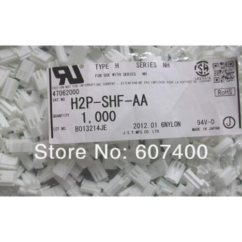 H2P-SHF-AA White color CONN RECEPT HOUSING 2POS NH HOUSINGS JST Connectors terminals housingS 100% new and original parts