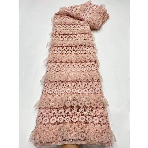 Good Quality African Lace Fabric 5 yards French Lace Fabric SYJ-116689 Nigerian Lace Fabric For Wedding