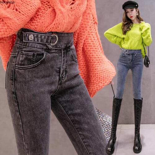 Женские зауженные джинсы Houthion China At AliExpress