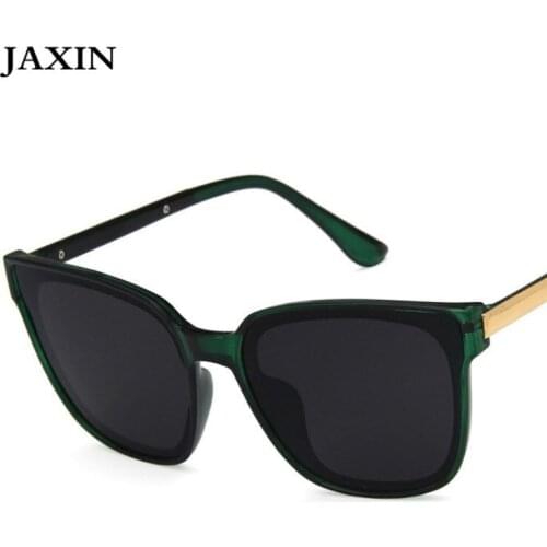 JAXIN Fashion Square Sunglasses Women Korean Square Sun Glasses Men Brand Design Retro Trend Eyewear Glasses okulary UV400oculos