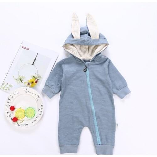 Rabbit ears jumpsuit Newborn Kid Deer Boys Girls Outfits Baby Clothing Cotton baby rompers newborn girl clothes Long Sleeve